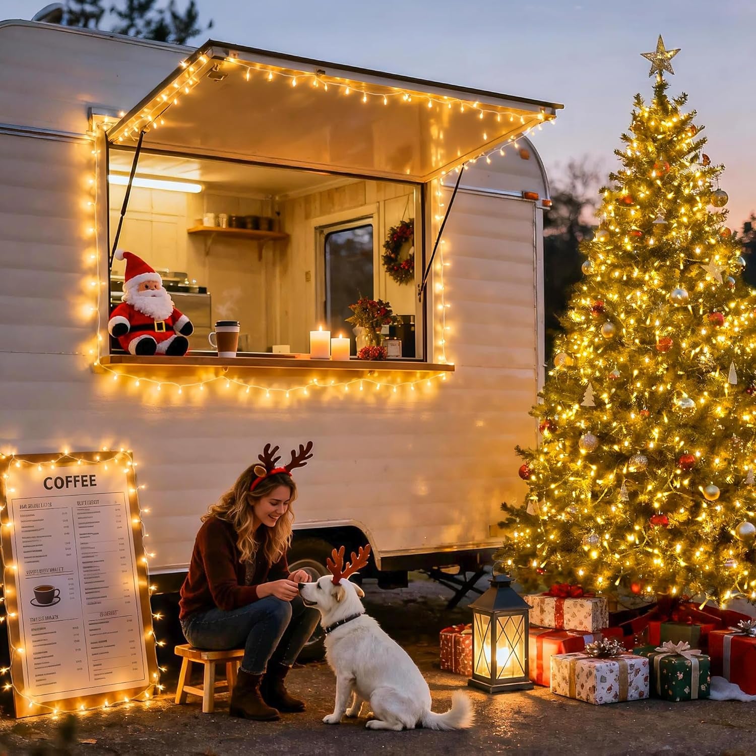 168Ft String Lights Outdoor Waterproof, 600 LED Christmas Lights | Classroom Lights Indoor Plug in for Patio Tree Room Wedding Party Christmas Pergola Decor, Remote, Clear Wire, Warm White
